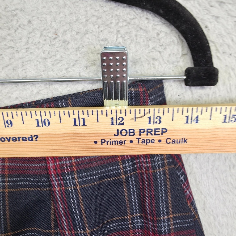 Plaid Mini‎ Skort Womens XS Blue Red Tartan Skirt Short Schoolgirl Academia Y2K - Picture 8 of 12